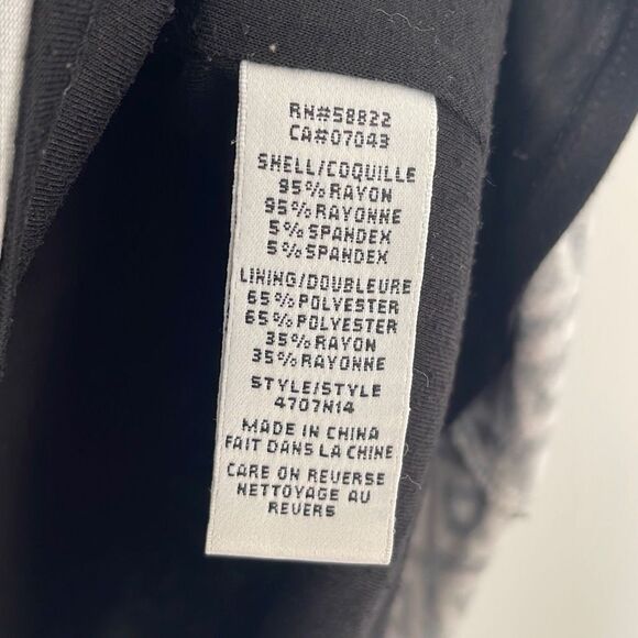 Max Studio Womens Pencil Straight Skirt Abstract Mini Stretch Black White XL - Picture 5 of 7